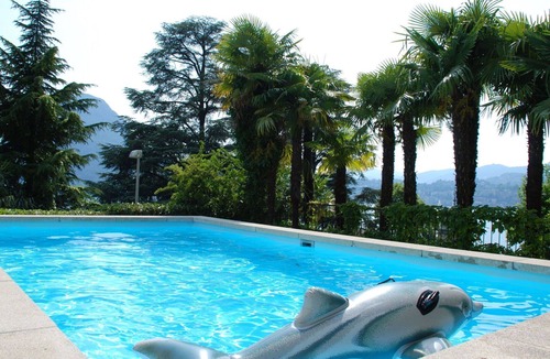 Castagnola Apartment | Nice apartment for 2 guests with pool, WIFI, TV, patio and panoramic view