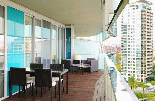 Diagonal Mar i el Front Maritim del Poblenou Apartment | Nice apartment for 4 people with A/C, pool, WIFI, TV, terrace and parking