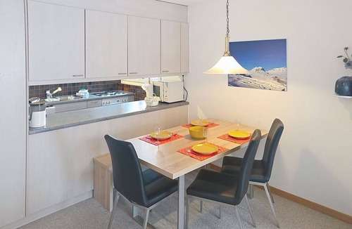 Laax Apartment | Nice apartment for 4 guests with pool, WIFI, TV, balcony and panoramic view