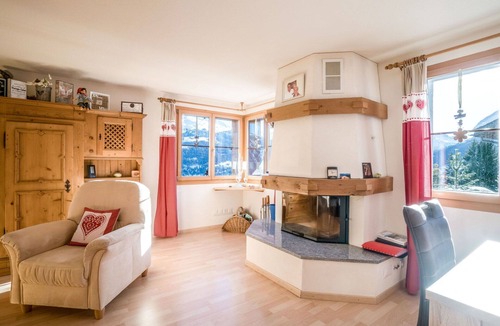 Riom-Parsonz Apartment | Nice apartment for 4 people with WIFI, TV, terrace, pets allowed and panoramic view