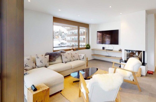 Churwalden Apartment | Nice apartment for 5 guests with TV, balcony and parking