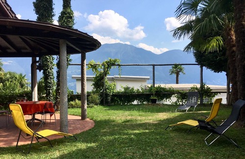 Orselina House | Nice holiday home with pool, garden & terrace, quiet location + wonderful view