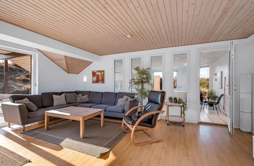 Henne Strand House | Nice home in Henne with sauna