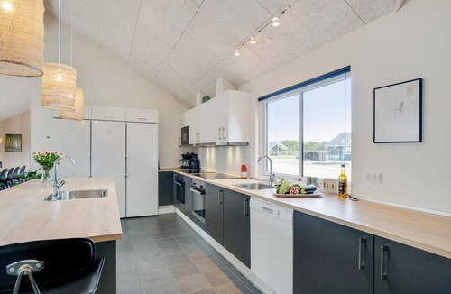 Houstrup House | Nice home in Nørre Nebel with sauna