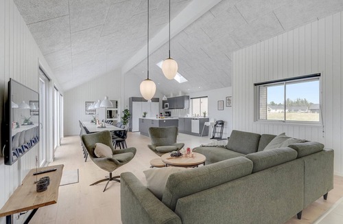 Houstrup House | Nice home in Nørre Nebel with sauna