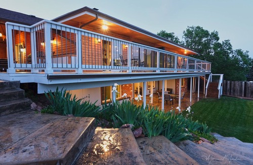 Colorado Springs House | No Cleaning Fee! Modern Broadmoor Home w/Hot Tub & Fire Pit