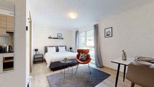 Aigle Apartment | Nonanteneuf appart hōtel Aigle - contactless check-in