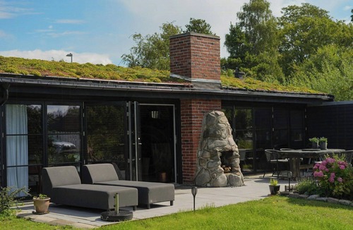 Karrebksminde House | Nordic holiday home with fjord views on Enø