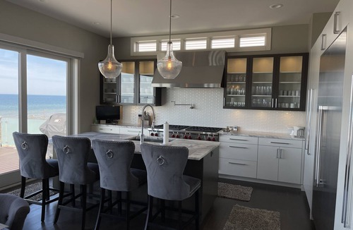 Spring Lake House | North Shore Dr-private low berm custom home; ideal beachfront location