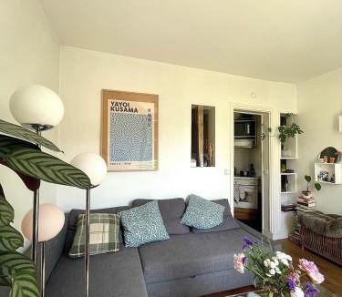 Amerique Apartment | Notre appartement vue sur les Buttes Chaumont