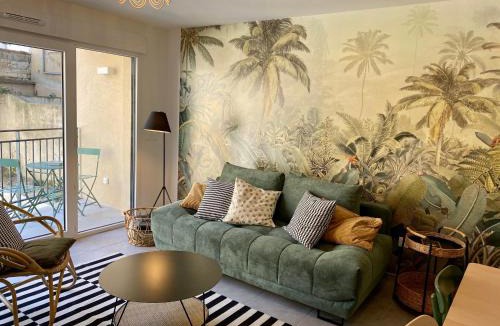 Gares Apartment | NOUVEAU - Jungle Montpeul - Clim - Wifi fibre - Netflix - 5' du centre et gare - Parking - Loggia - 15' des plages