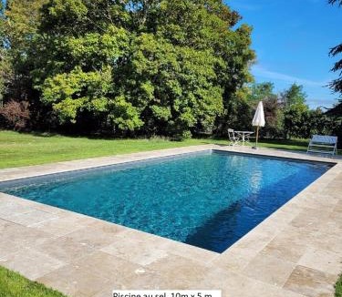 Les Ormes Villa | Nouveau! Propriété historique avec piscine, proche châteaux de la Loire et Futuroscope