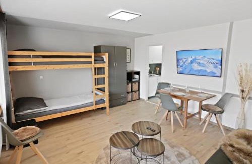 Leukerbad Apartment | Nouveau studio avec vue imprenable sur la vallée