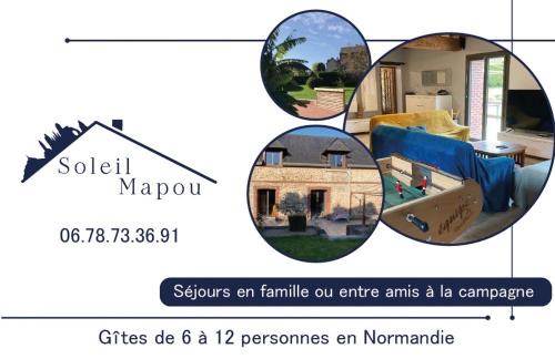 Ganzeville House | Nouveauté 2026 piscine chauffée - Le gîte de SoleilMapou pour 12 personnes en Normandie près de Fécamp et d'Etretat, idéal grandes tribus, vous pouvez me contacter sur Les gîtes de SoleilMapou