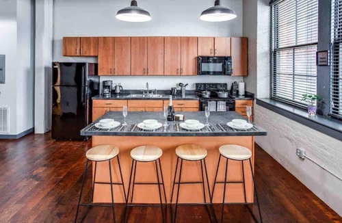 Rochester Apartment | NY Style Loft with KingBed