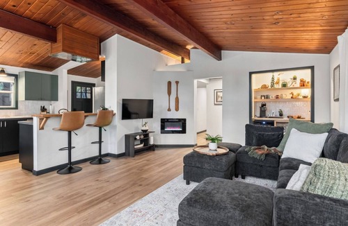 Bonney Lake Cottage | Oar & Evergreen: Forest Views + Private Dock