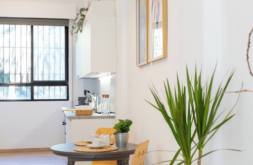 Algoros Apartment | Oasis Urbano Elche - Terrace and Palm Grove Views