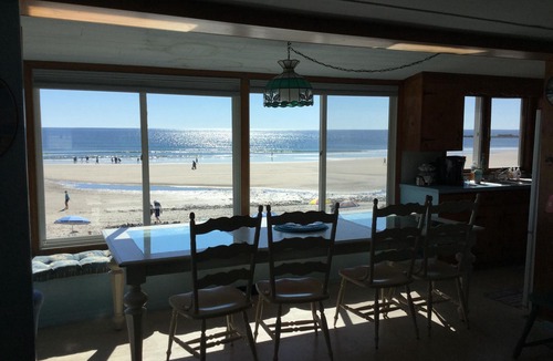 Wells Beach Condo | Ocean front directly on beach .
