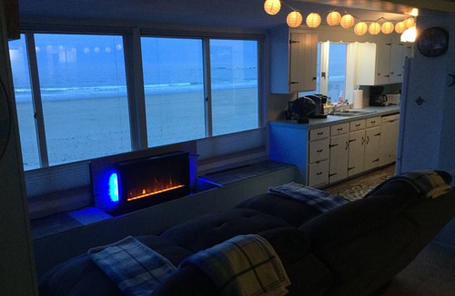 Wells Beach Condo | Ocean front directly on beach .