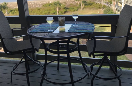 Tybee Island Condo | Ocean front! Dolphins, Big Ships, Private Beach, 3 pools