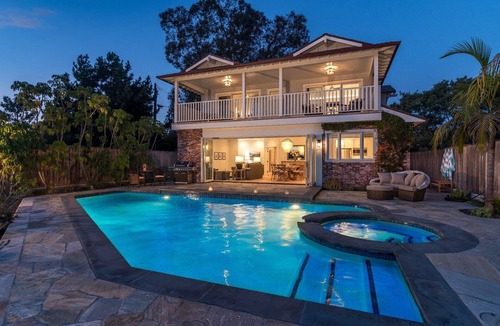 West Mesa House | Ocean front home, next to beach access, heated pool and spa