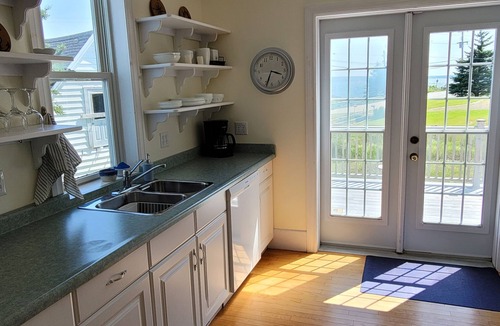 Blue Rocks House | Ocean Front Retreat - Morning coffee watching the BlueNose sail by.
