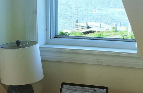 Blue Rocks House | Ocean Front Retreat - Morning coffee watching the BlueNose sail by.