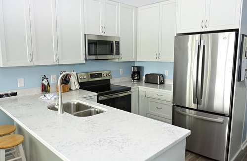 Crescent Beach Condo | Ocean Front with Incredible Views - newly remodeled, pool, in-unit washer/dryer