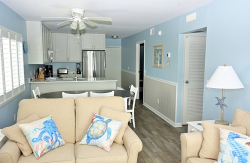 Crescent Beach Condo | Ocean Front with Incredible Views - newly remodeled, pool, in-unit washer/dryer