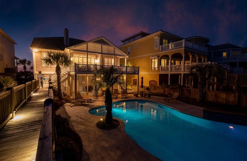 Sunset Beach House | Ocean Isle Beach - Luxury Oceanfront/Gated West End/Private Pool/Sleeps 20