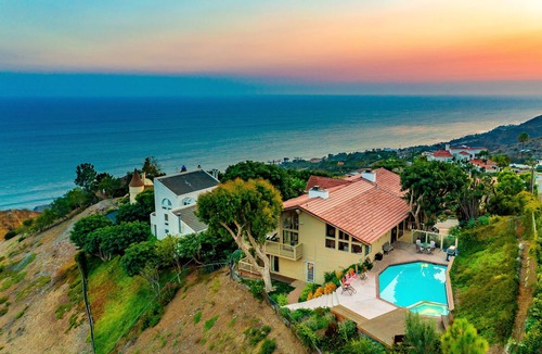 Western Malibu House | Ocean-view dog-friendly house with pool, hot tub, & sauna - snowbirds welcome