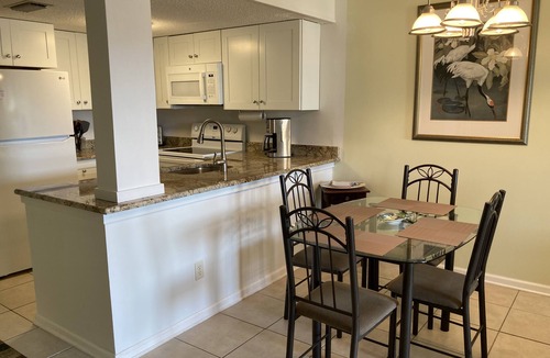 St. Augustine Beach Condo | OCEAN VIEW Villa. Steps to the Beach! Pool, Hot Tub, SPECIAL OFF-SEASON RATES!