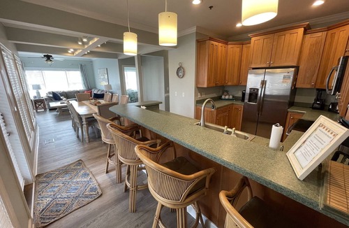 Ocean Isle Beach Villa | Ocean Views - Second Row -closest walk to beach access, pool, and tiki bar!