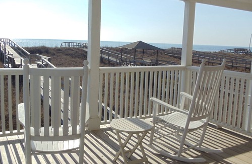 North Carolina Coast House | Oceanfront 4BR 2 Story Duplex with Private Beach Access