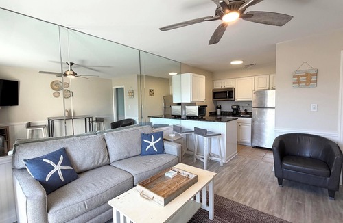 North Forest Beach Condo | Oceanfront & Across from Coligny-Walk Everywhere!