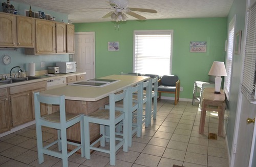 Atlantic Beach Condo | Oceanfront, beachfront, sleeps 8, surf fishing, near pier, Small pets with fee.