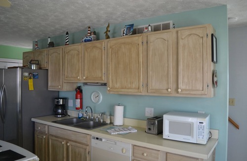 Atlantic Beach Condo | Oceanfront, beachfront, sleeps 8, surf fishing, near pier, Small pets with fee.