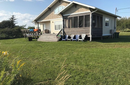 Shemogue House | Oceanfront PEI Getaway with Private Beach, Loft & Sweeping Coastal Views