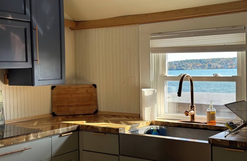Lamoine Cabin | Oceanfront cabin with private beach and hot tub