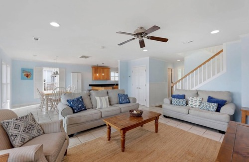 Kure Beach House | Oceanfront Comfort Awaits—Large Decks, Private Beach Walkway, Dogs Welcome, Ample Parking