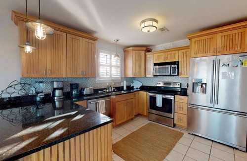 Kure Beach House | Oceanfront Comfort Awaits—Large Decks, Private Beach Walkway, Dogs Welcome, Ample Parking