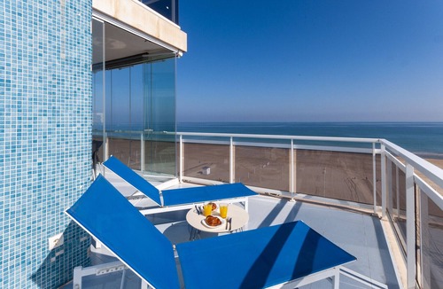 Grau i Platja Apartment | Oceanfront condo with amazing view in sunny terrace. - Only families