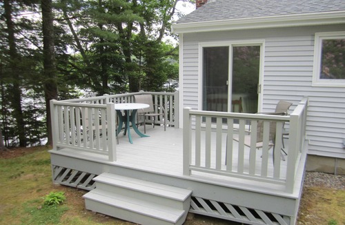West Bath Cottage | Oceanfront Cottage with Panoramic Views & Its Own Tidal Dock on Casco Bay