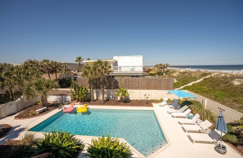 St. Augustine Beach House | Oceanfront home with a private huge pool!