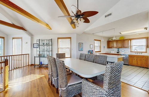 Waves House | Oceanfront home with private hot tub, outdoor pool, fireplace, & game room