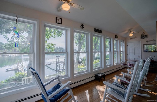 Georgetown Cottage | Oceanfront home with private deep water dock on Harmon Harbor, Georgetown, ME