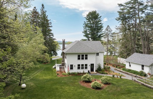 Lamoine Beach Cottage | Oceanfront + Private Shore + Fire Pit + Acadia Views