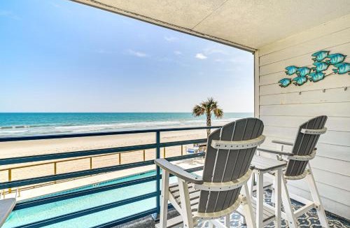 Garden City House | Oceanfront South Carolina Retreat - Pool & Balcony