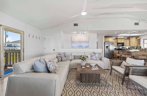 Marineland Acres House | Oceanfront, Steps to Sand, Deck & Pets Welcome!