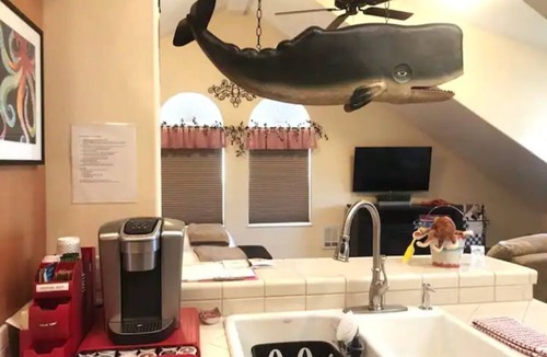 Brookings Apartment | OCTOPUS SUITE, fire pit, BBQ, wildlife viewing platform, shared oceanfront deck.